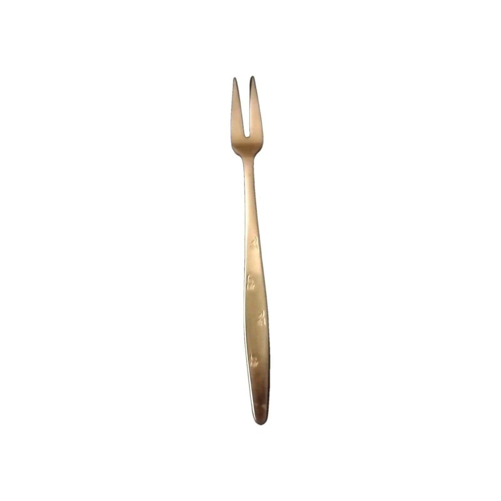 Vtg MCM Stars Oyster Fork 6" PTC5‎ Star Pattern Japan stainless steel, Discont'd